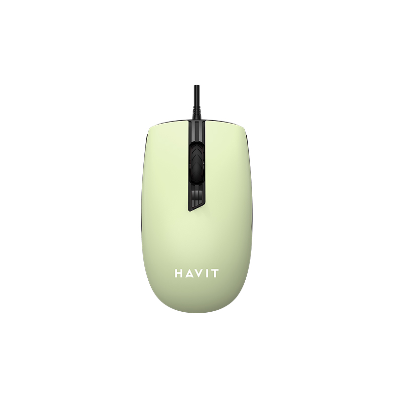 MS751 VERDE RATON OPTICO CON CABLE